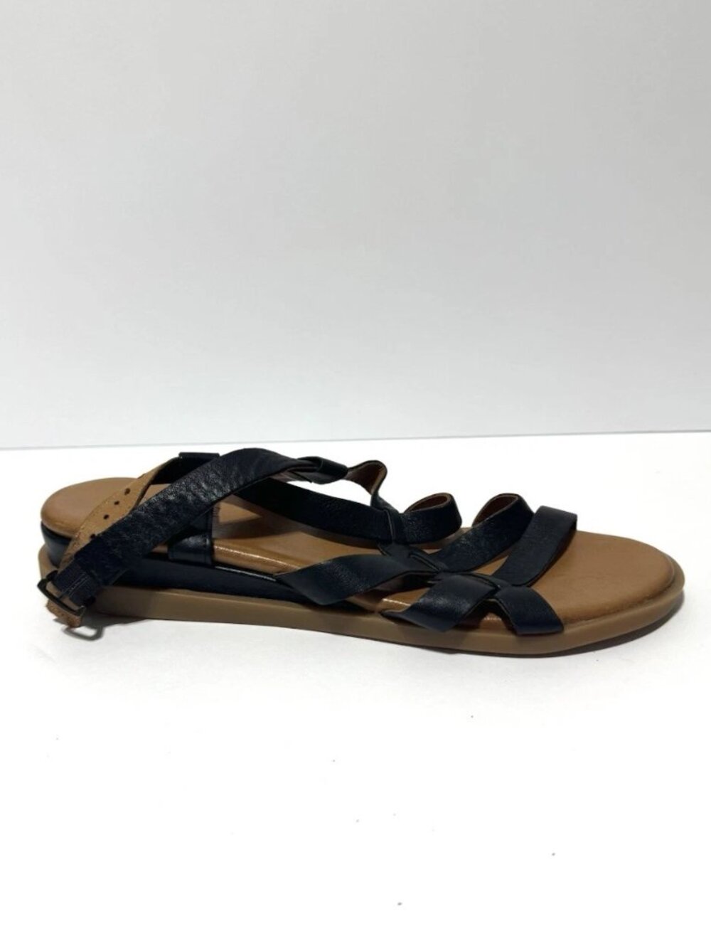 Miz Mooz Womens Leather Sandals Black Size EU42 M US10.5-11